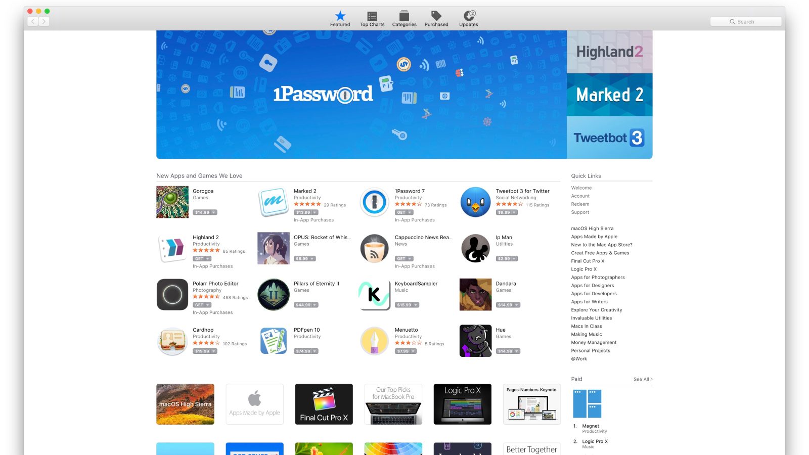 Mac app store debut apps